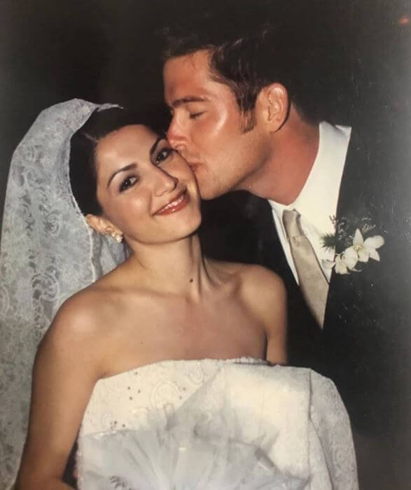 Maria Victoria Margarita Duffy's parents, Sean Duffy and Rachel Campos-Duffy on their wedding day.